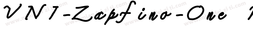 VNI-Zapfino-One Regu字体转换